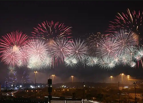 北镇市焰火晚会